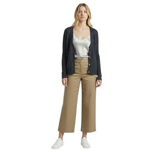 Eileen Fisher Grey Button Down Knitted Long Cardigan Size‎ Large